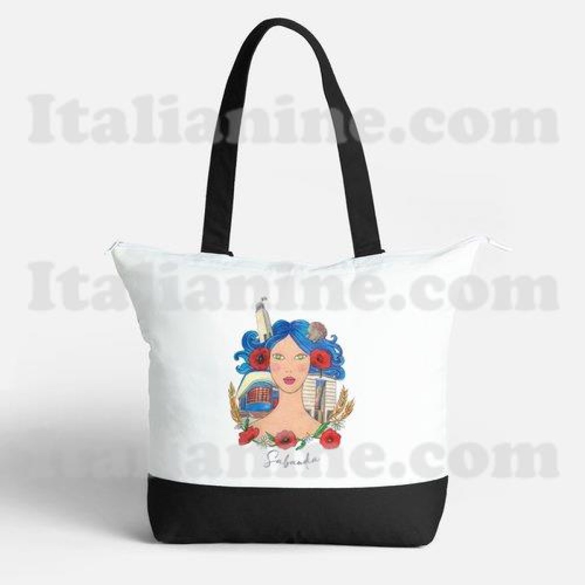 Borsa Sabaudia - illustrazione originale Italianine