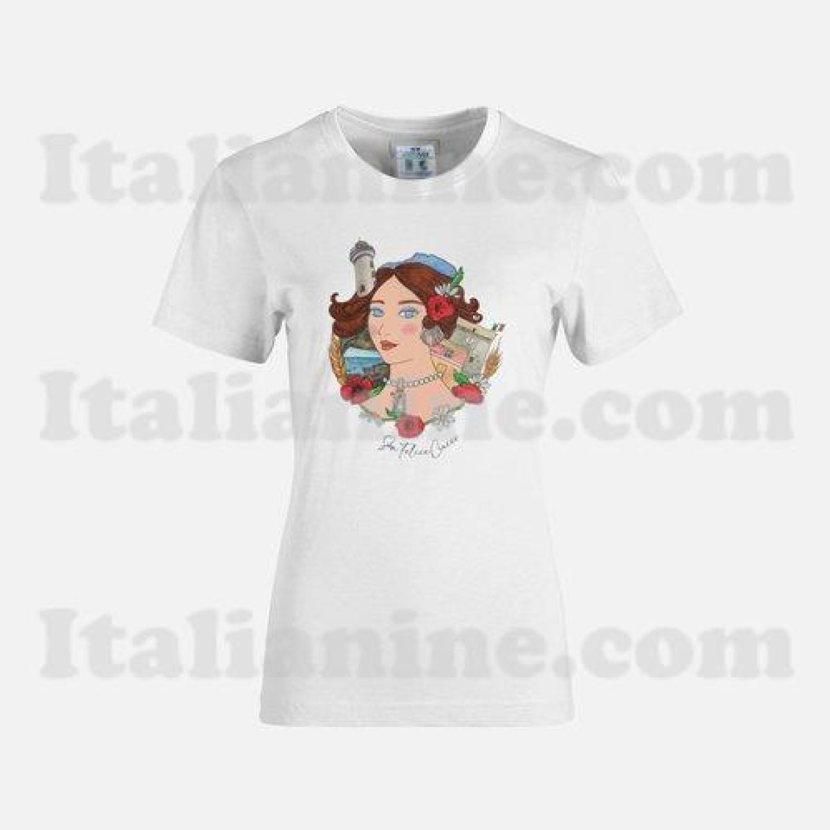 Maglietta San Felice Circeo - illustrazione originale Italianine